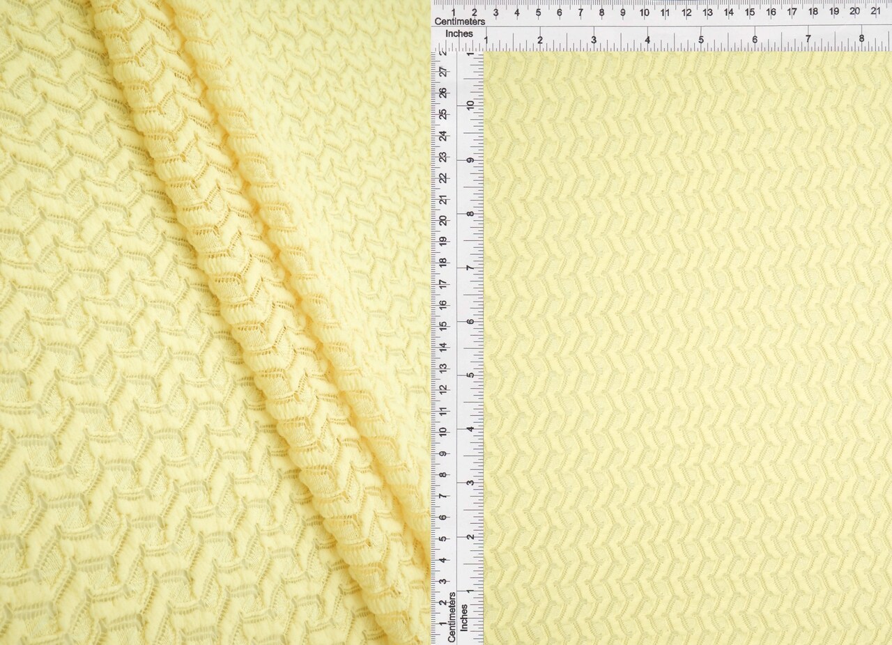 1 Yard Crochet Lace Fabric, 58/60″ Wide Polyester Spandex Blend